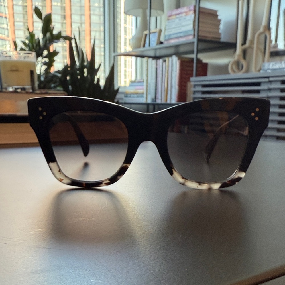 Celine Black and Tortoise Sunglasses CL4004IN